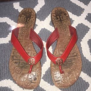Red Tory Burch sandals